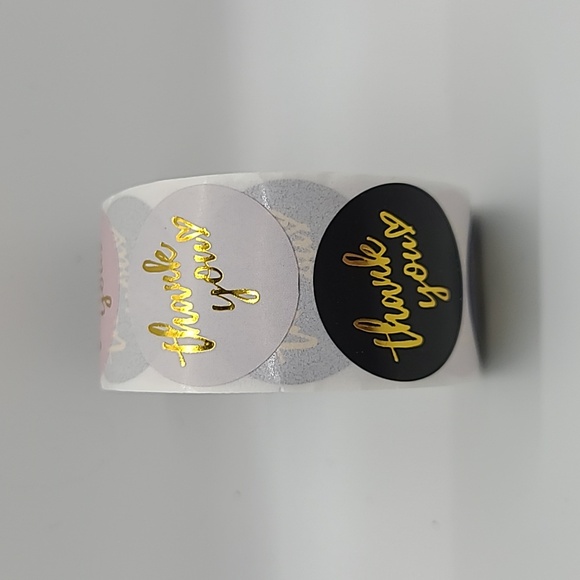 500 Thank You Stickers, 1 Inch, NWT - Picture 2 of 5